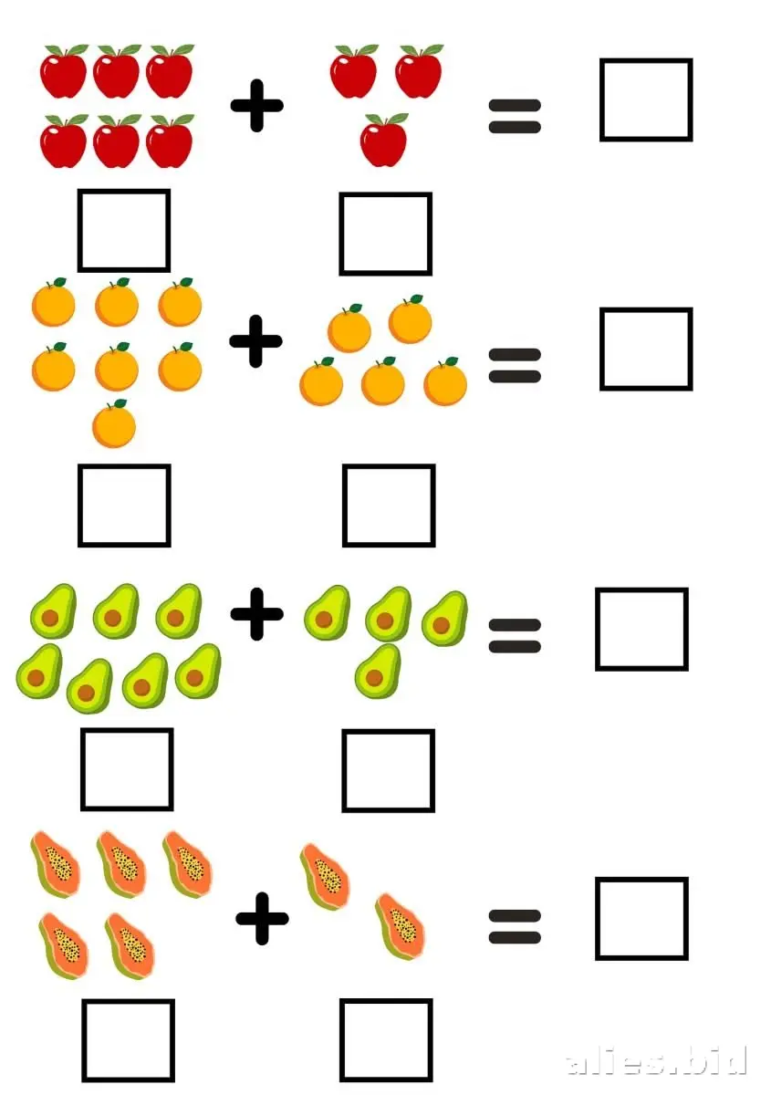 Free Printable Free Math Worksheets For Kindergarten Addition #10