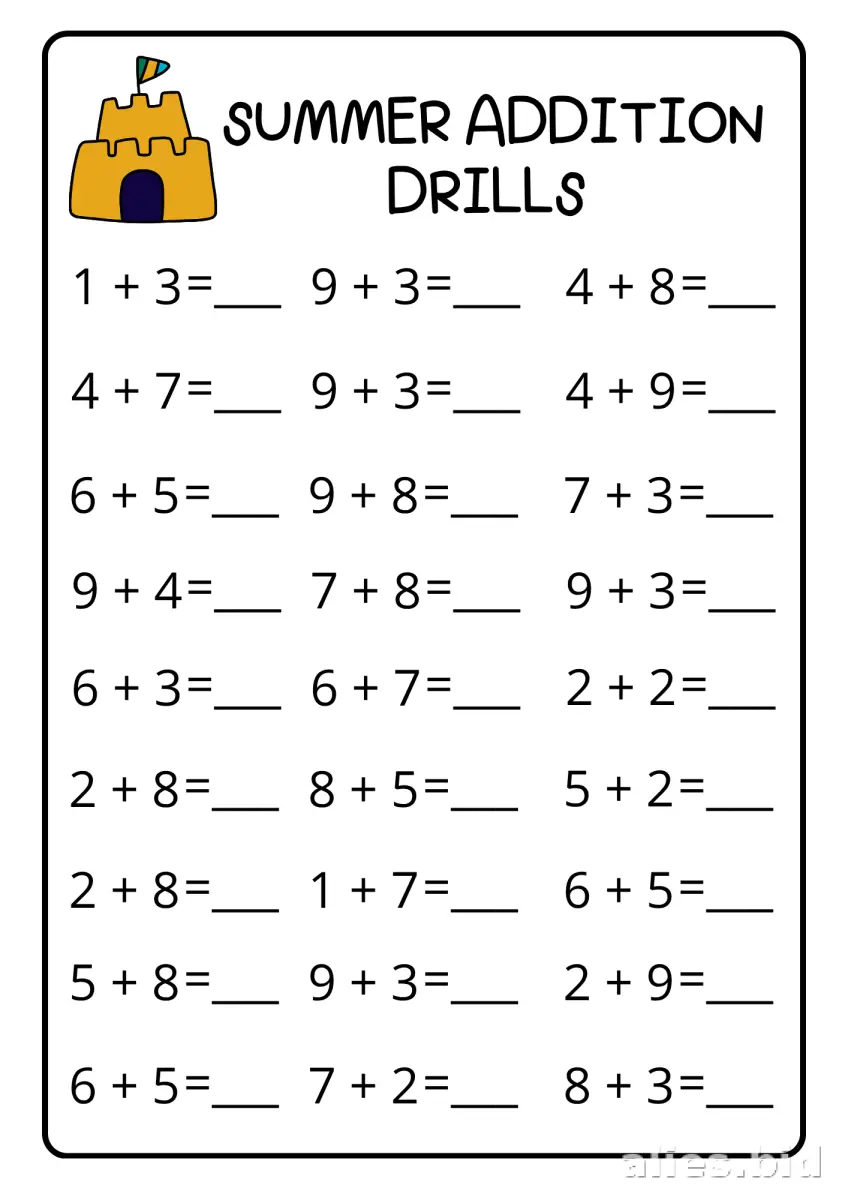 Free Printable Free Math Worksheets For Kindergarten Addition #5