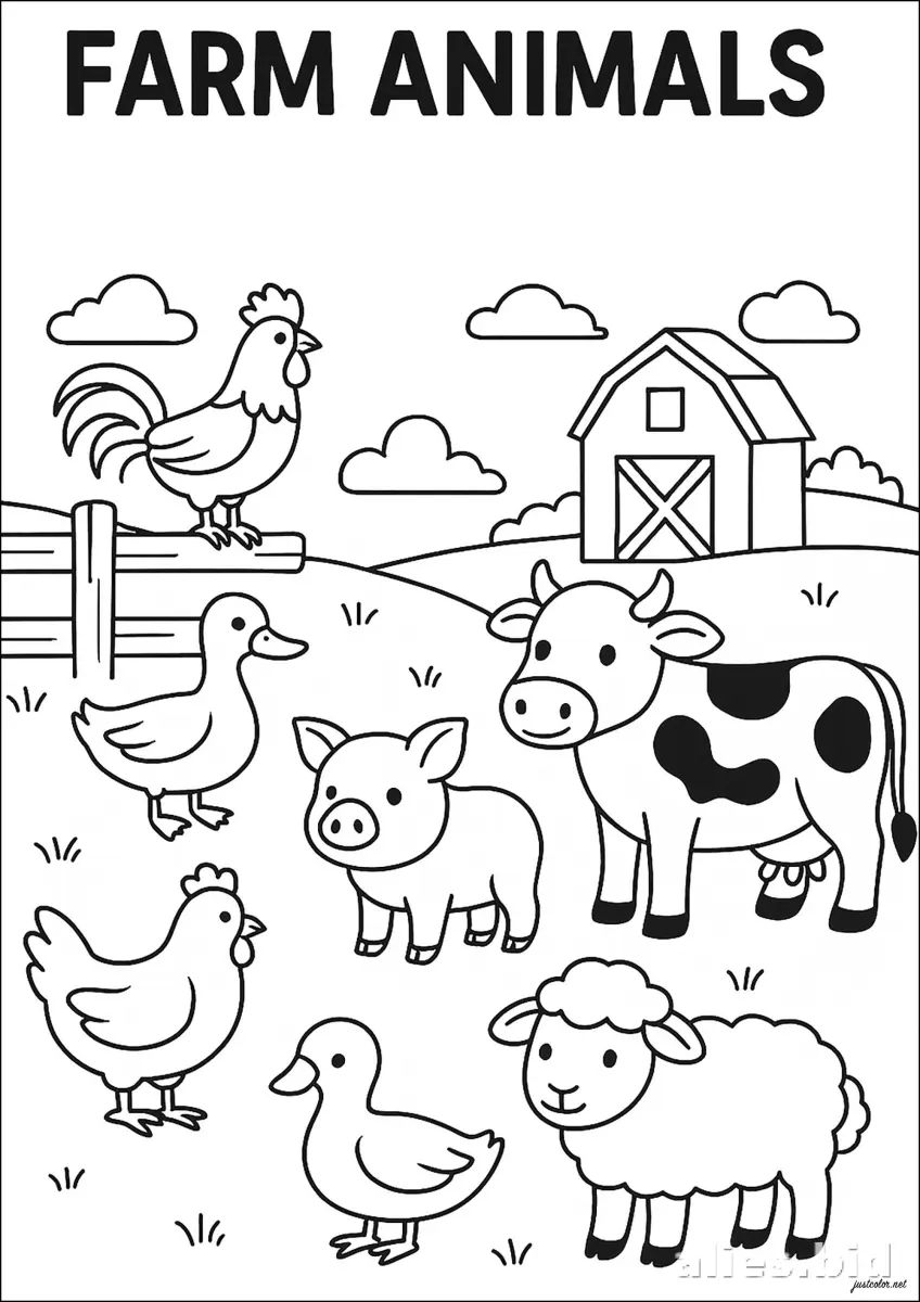 Free Printable Animal Coloring Pages For Kids Worksheet #18
