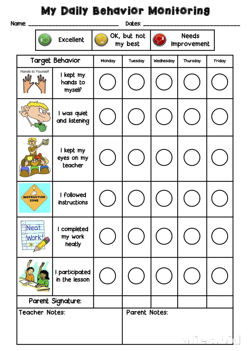 Free Printable Grade Tracker Template For Kids Free Worksheet #3