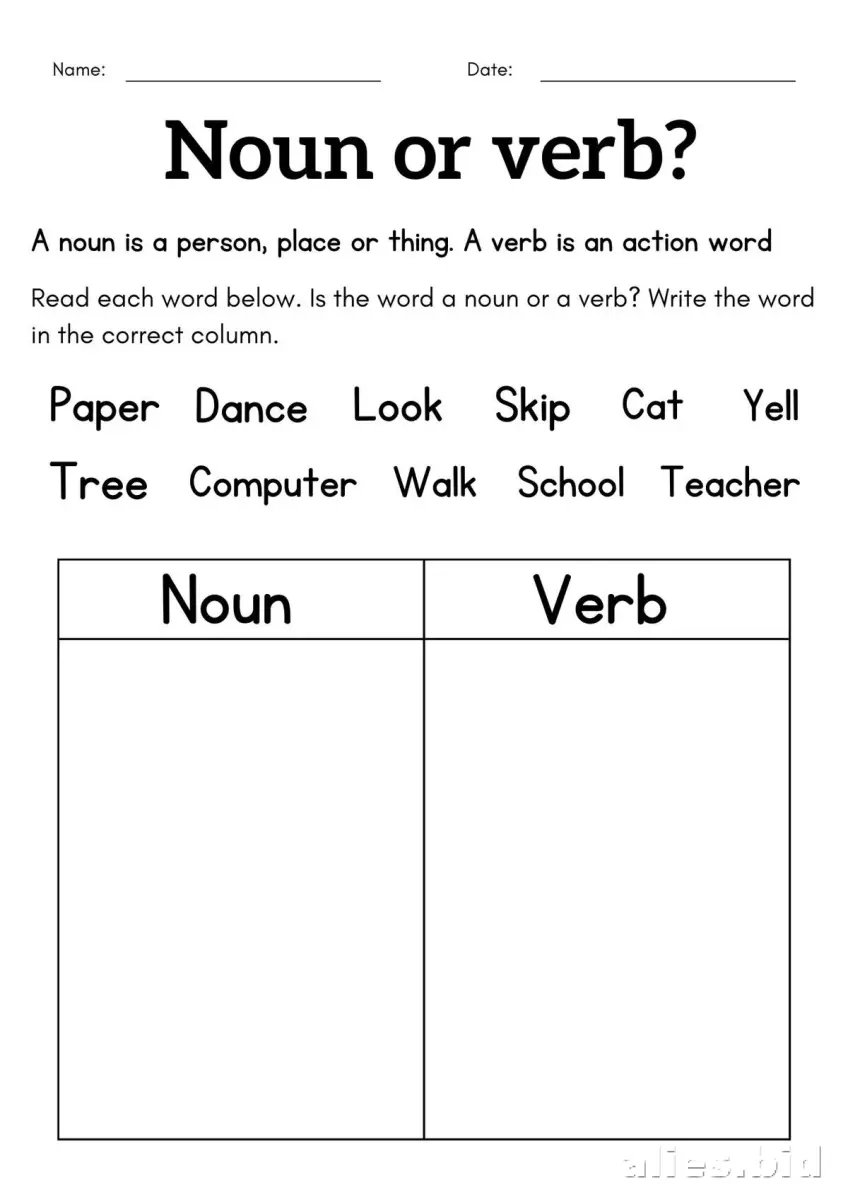 Free Printable Grammar Worksheet For 2nd Grade #9