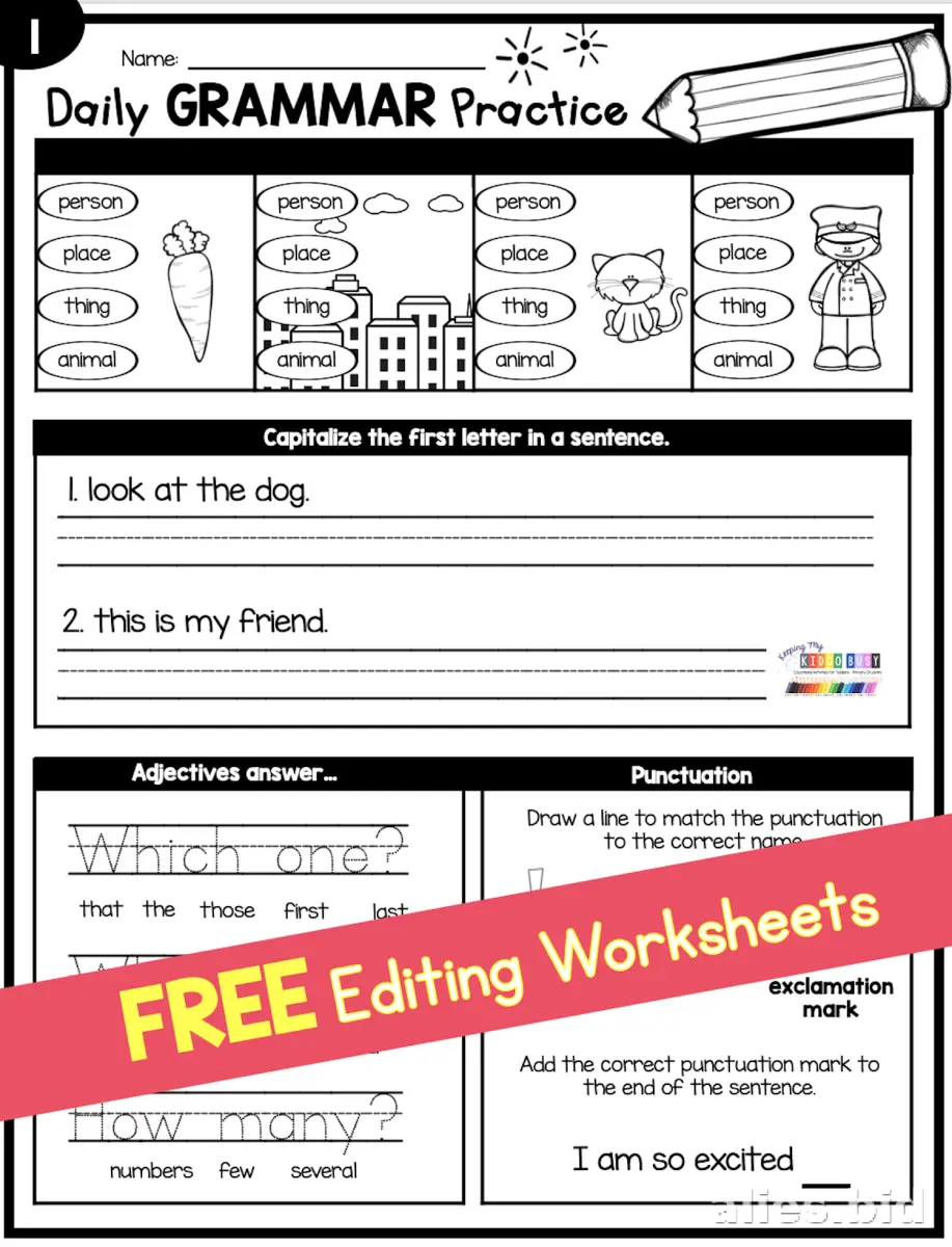 Grammar Worksheet For 2nd Grade: A Guide for Teachers and Parents