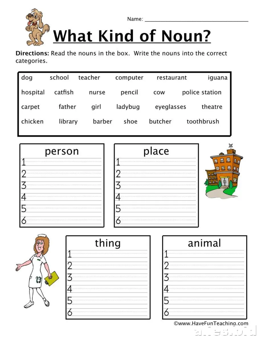 Free Printable Grammar Worksheet For 2nd Grade #2