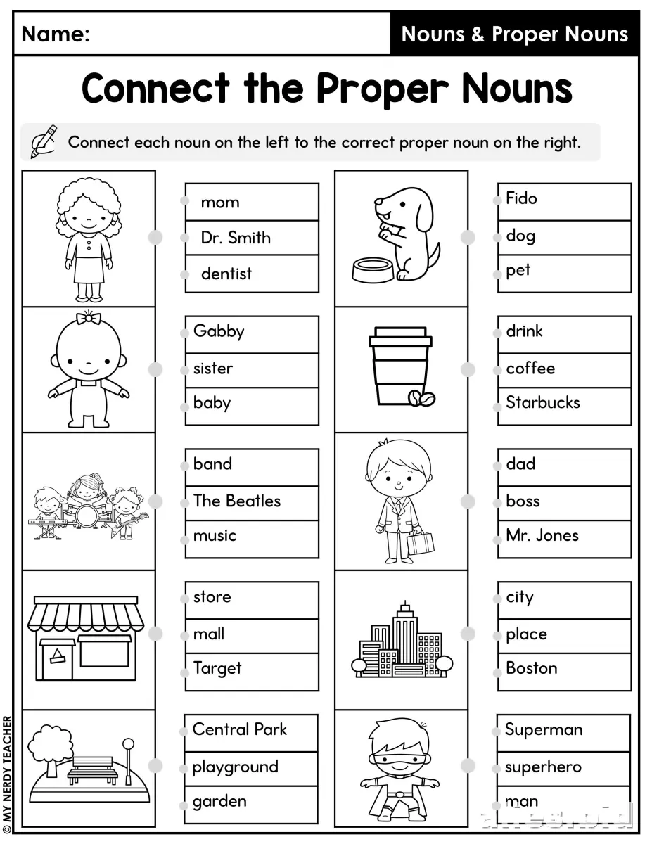 Free Printable Grammar Worksheet For 2nd Grade #3