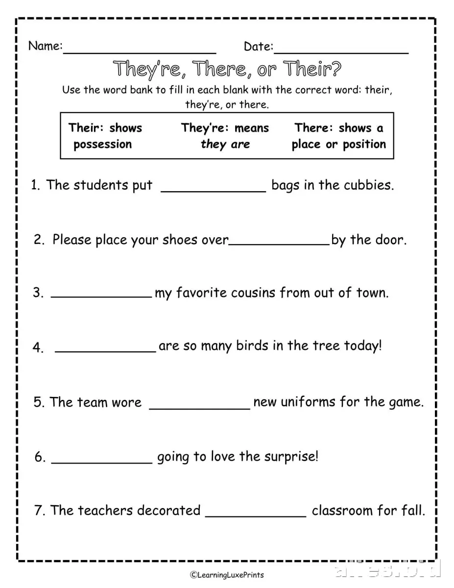 Free Printable Grammar Worksheet For 2nd Grade #6