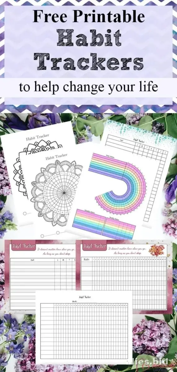 Habit Tracker Printable Free Download Worksheet #15