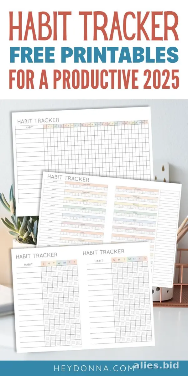 Habit Tracker Printable Free Download Worksheet #20