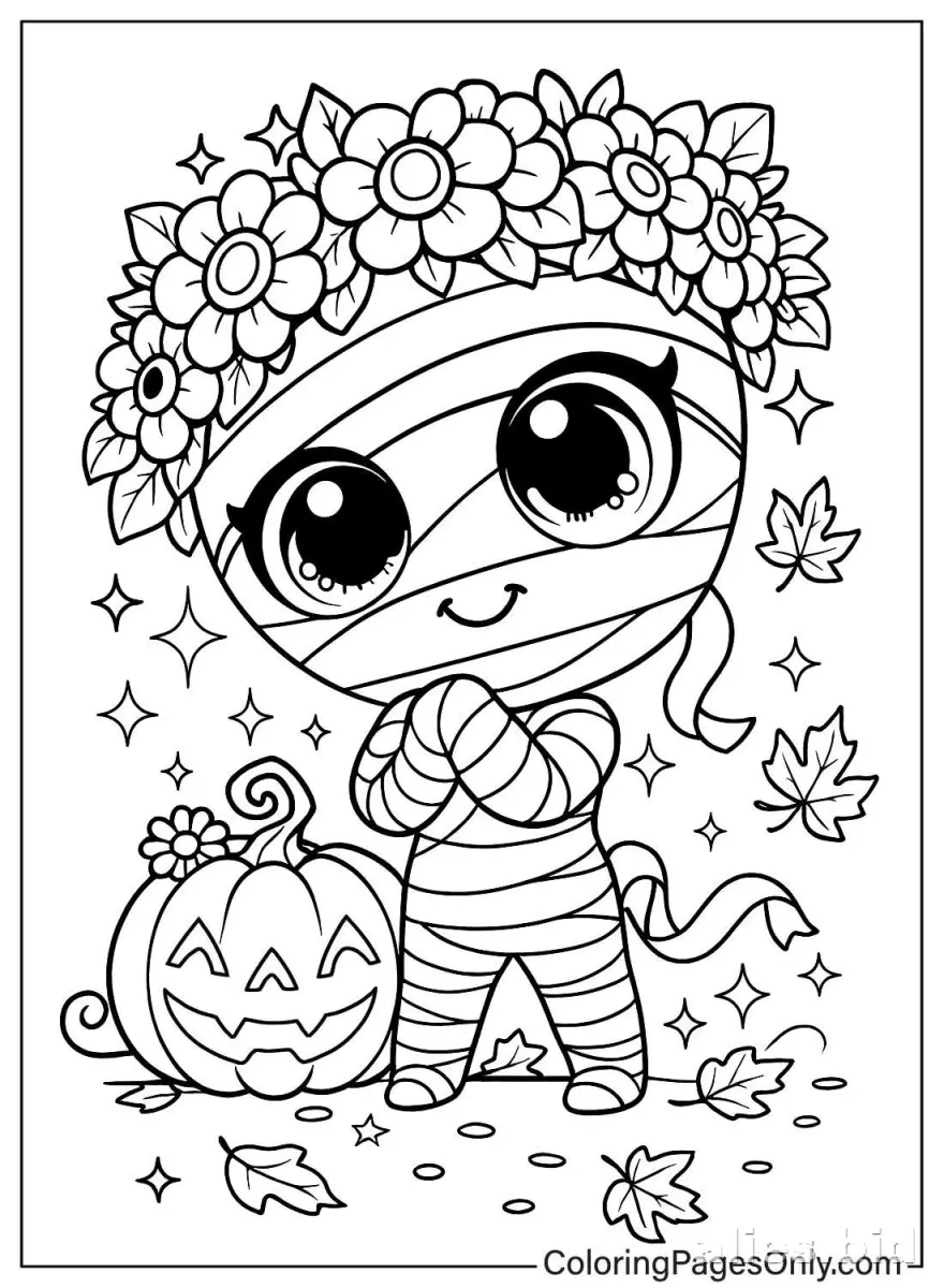 Free Printable Halloween Coloring Pages For Kids Worksheet #16