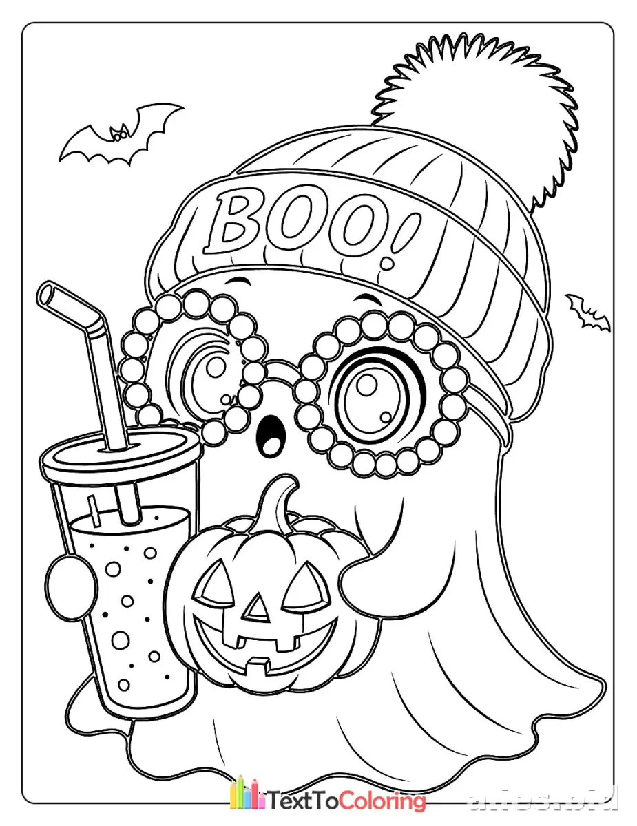 Free Printable Halloween Coloring Pages For Kids Worksheet #7