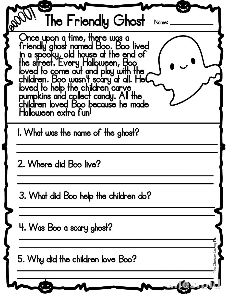 Free Printable Halloween Worksheet For Kids Free #11