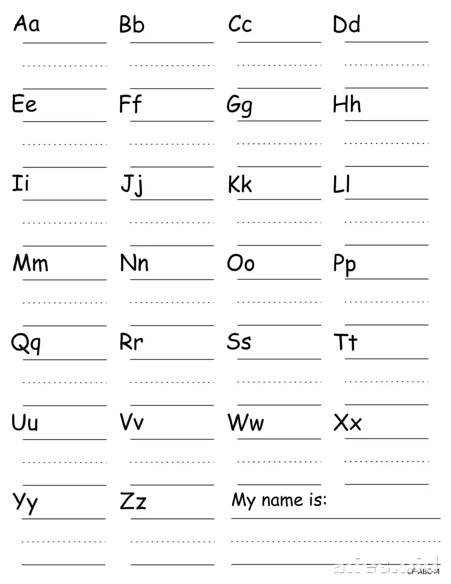 Free Printable Handwriting Practice Sheets For Kindergarten Worksheet #8
