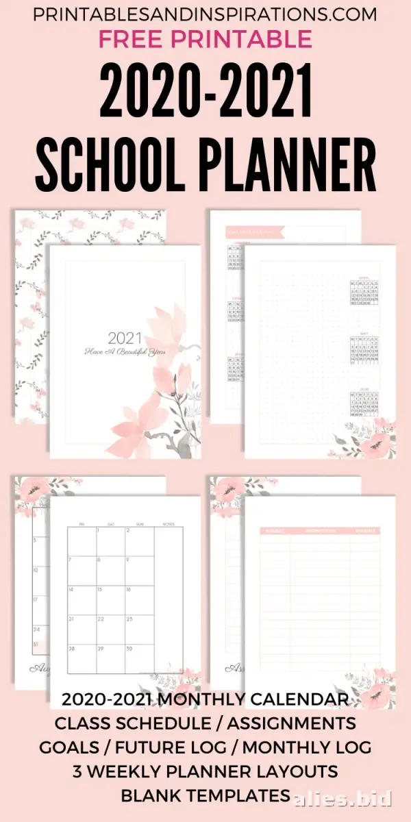 Free Printable Homeschool Planner Template Free Worksheet #3