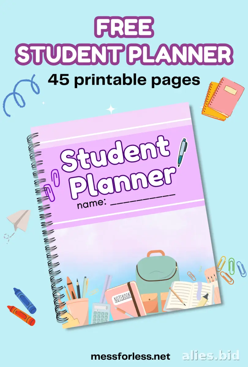 Free Printable Homeschool Planner Template Free Worksheet #8