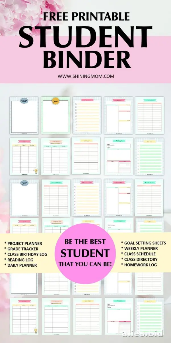 Free Printable Homework Planner Template Free Worksheet #19