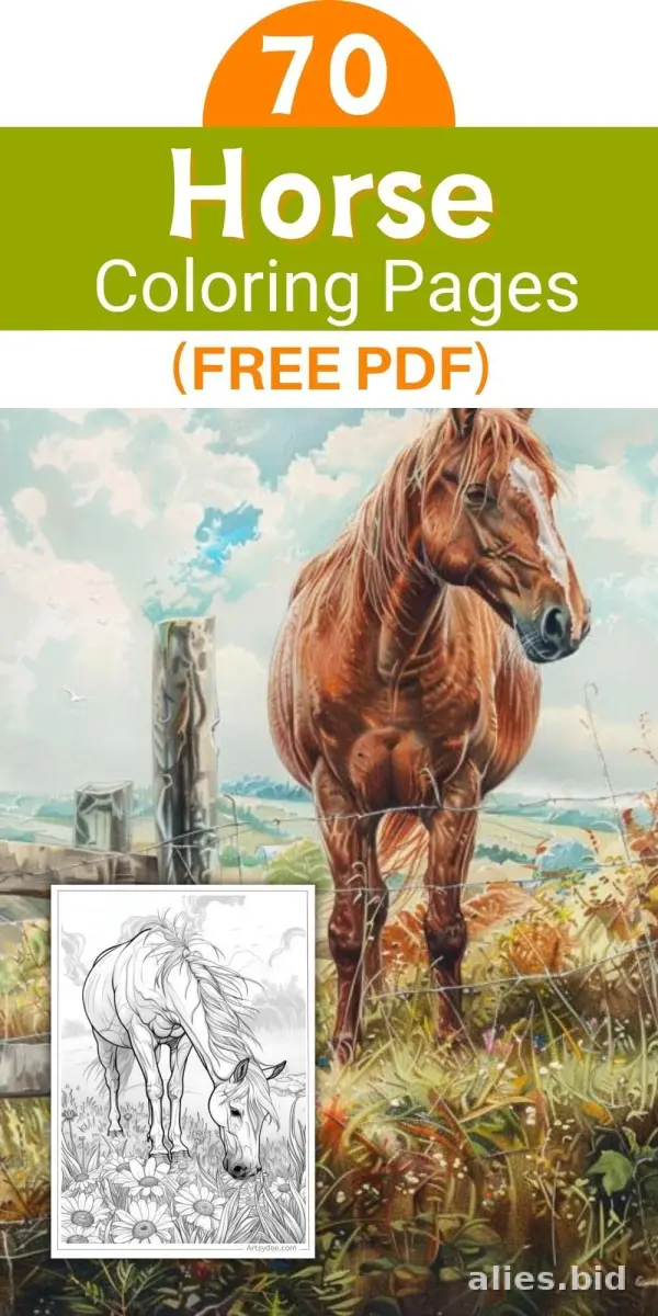 Free Printable Horse Coloring Pages For Kids Free Worksheet #14