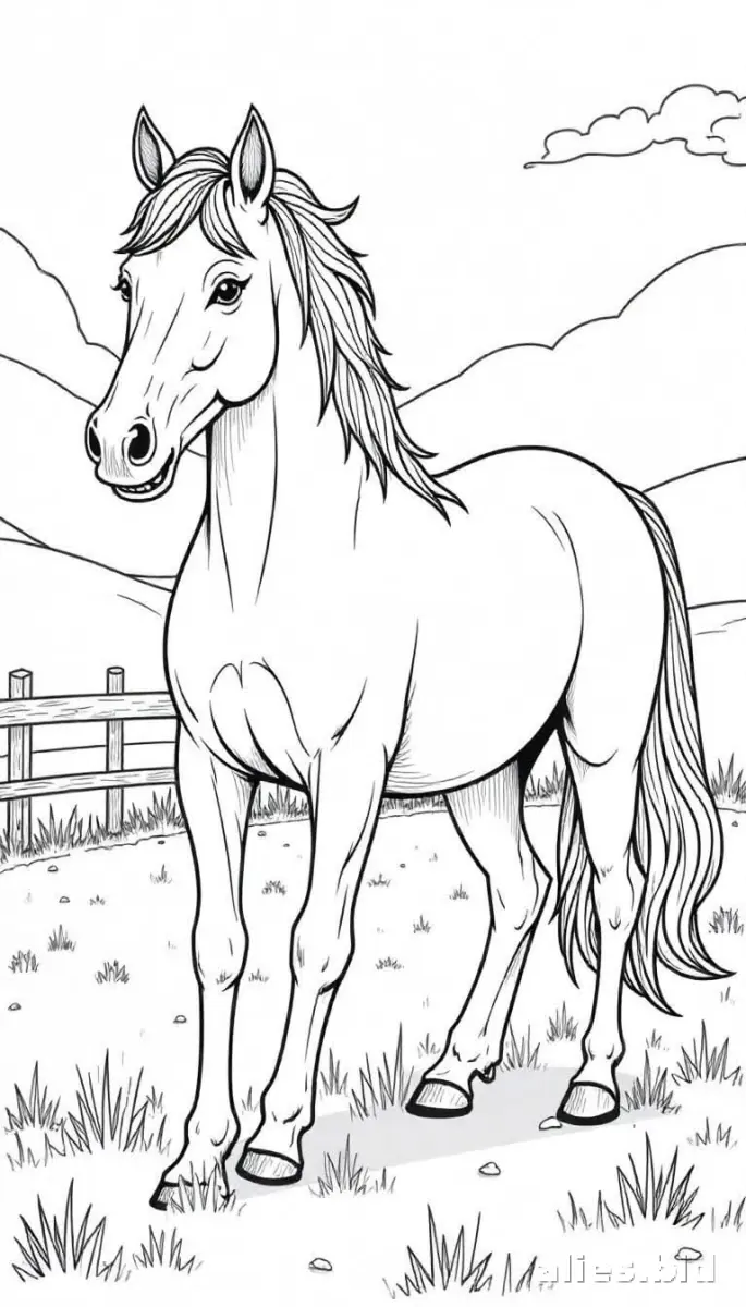 Free Printable Horse Coloring Pages For Kids Free Worksheet #13