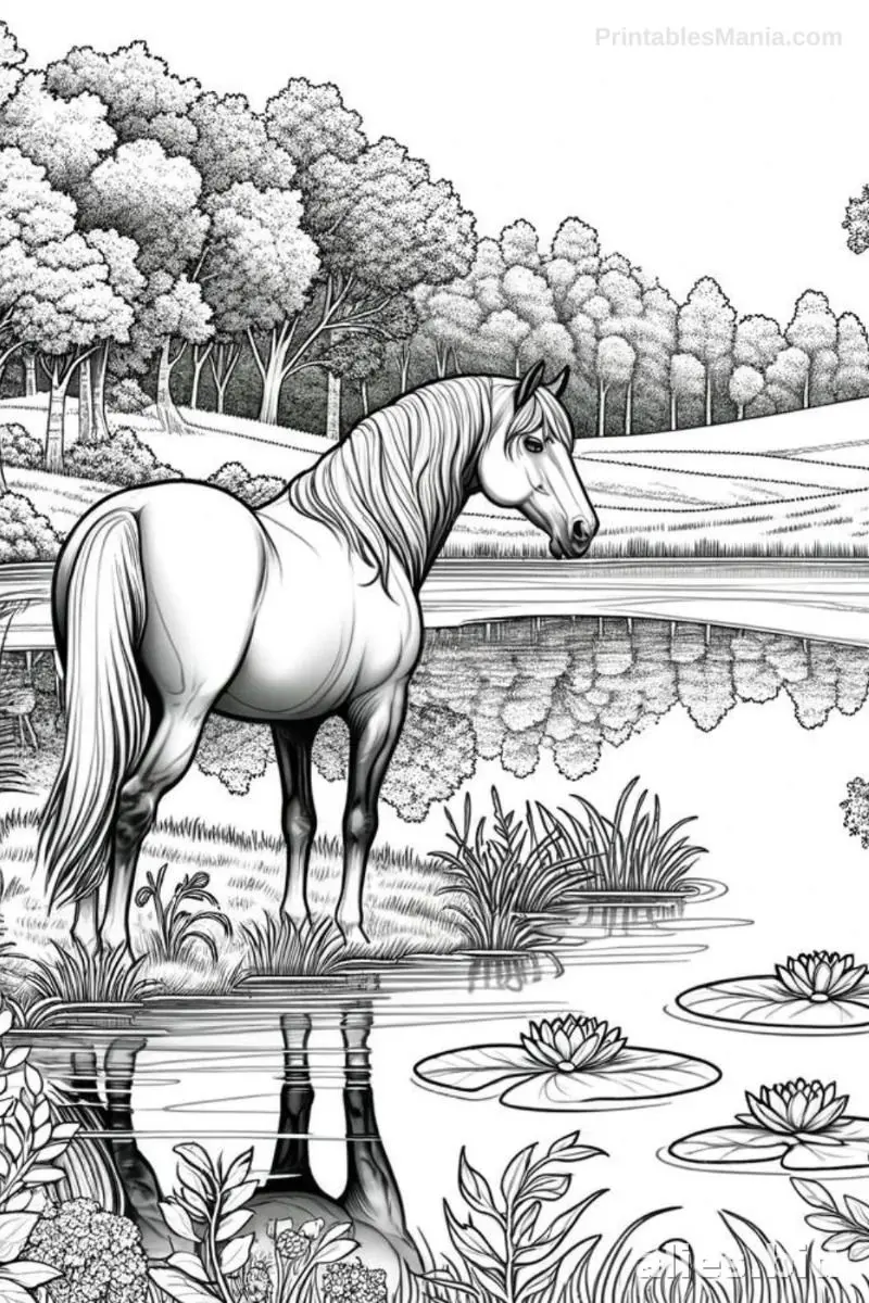 Free Printable Horse Coloring Pages For Kids Free Worksheet #4