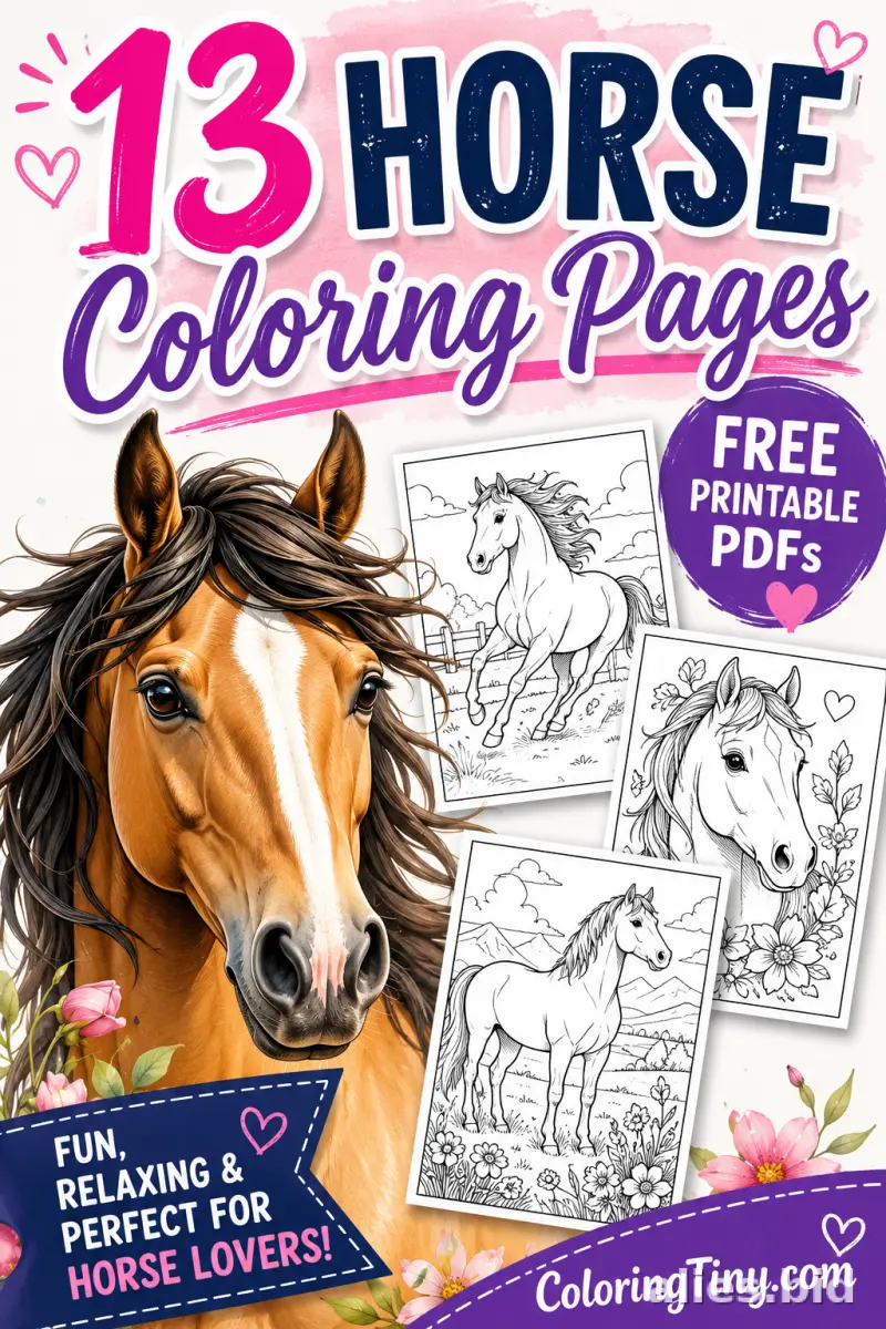 Free Printable Horse Coloring Pages For Kids Free Worksheet #7