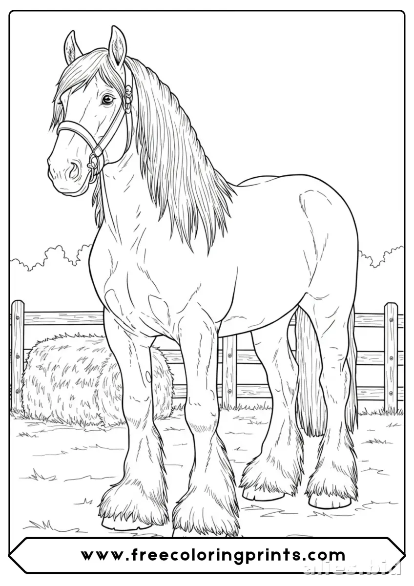Free Printable Horse Coloring Pages For Kids Free Worksheet #9