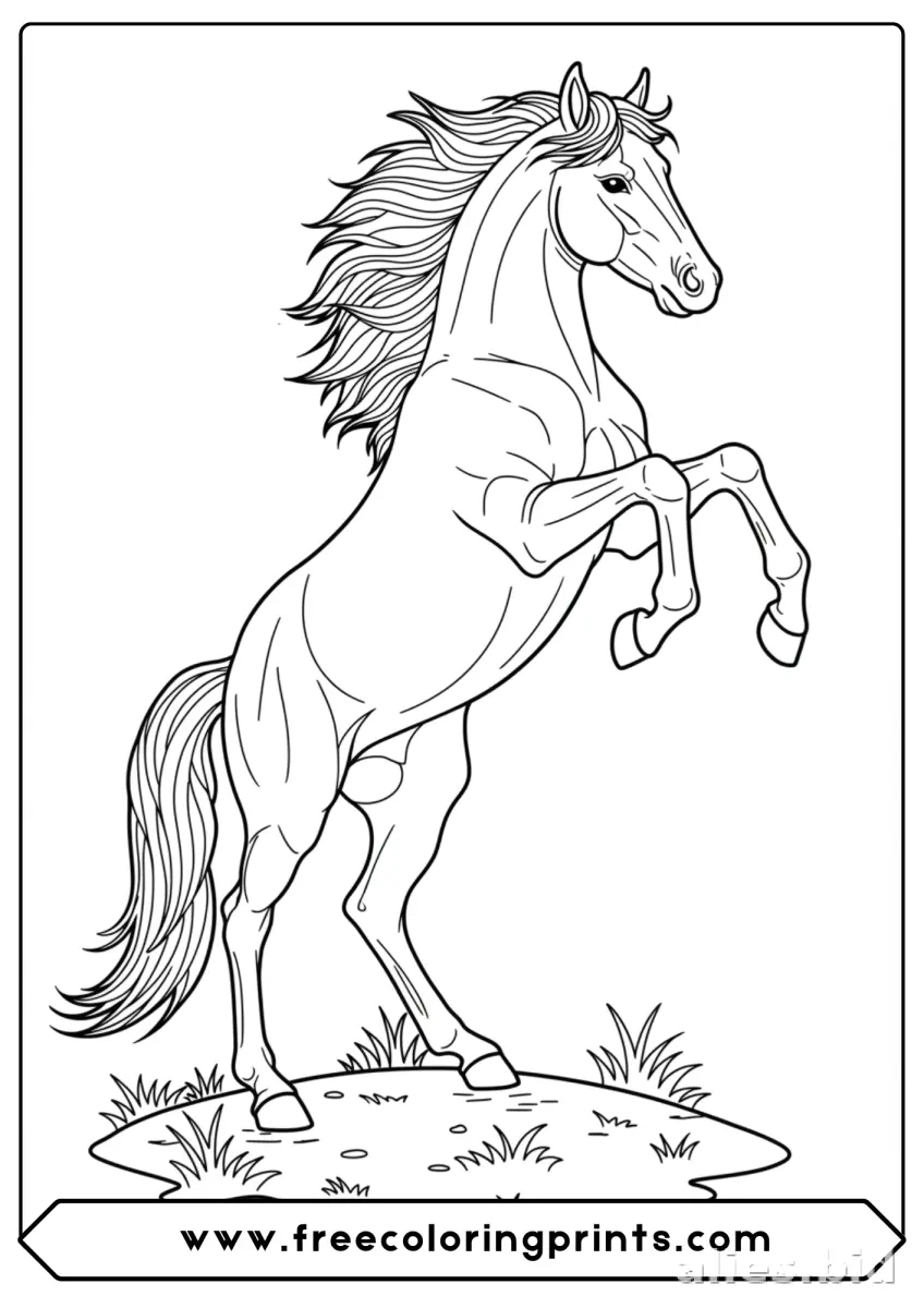 Free Printable Horse Coloring Pages For Kids Free Worksheet #19