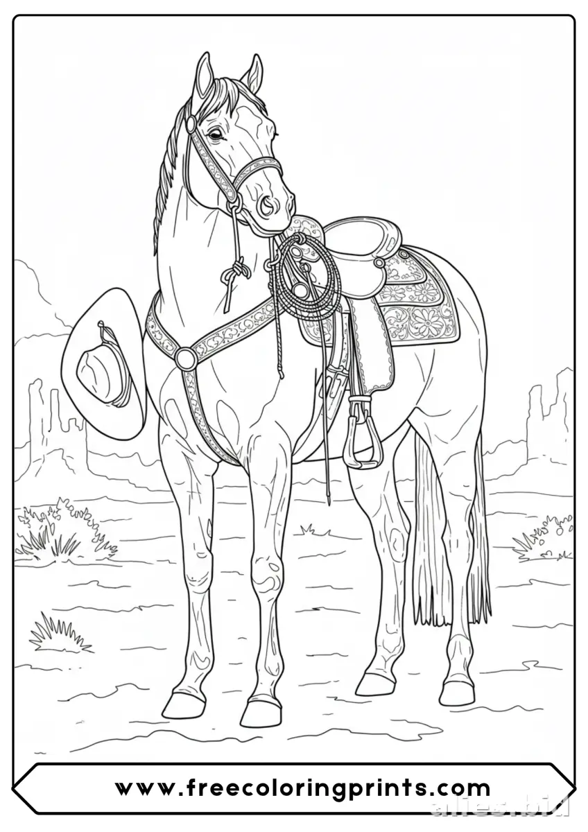 Free Printable Horse Coloring Pages For Kids Free Worksheet #20