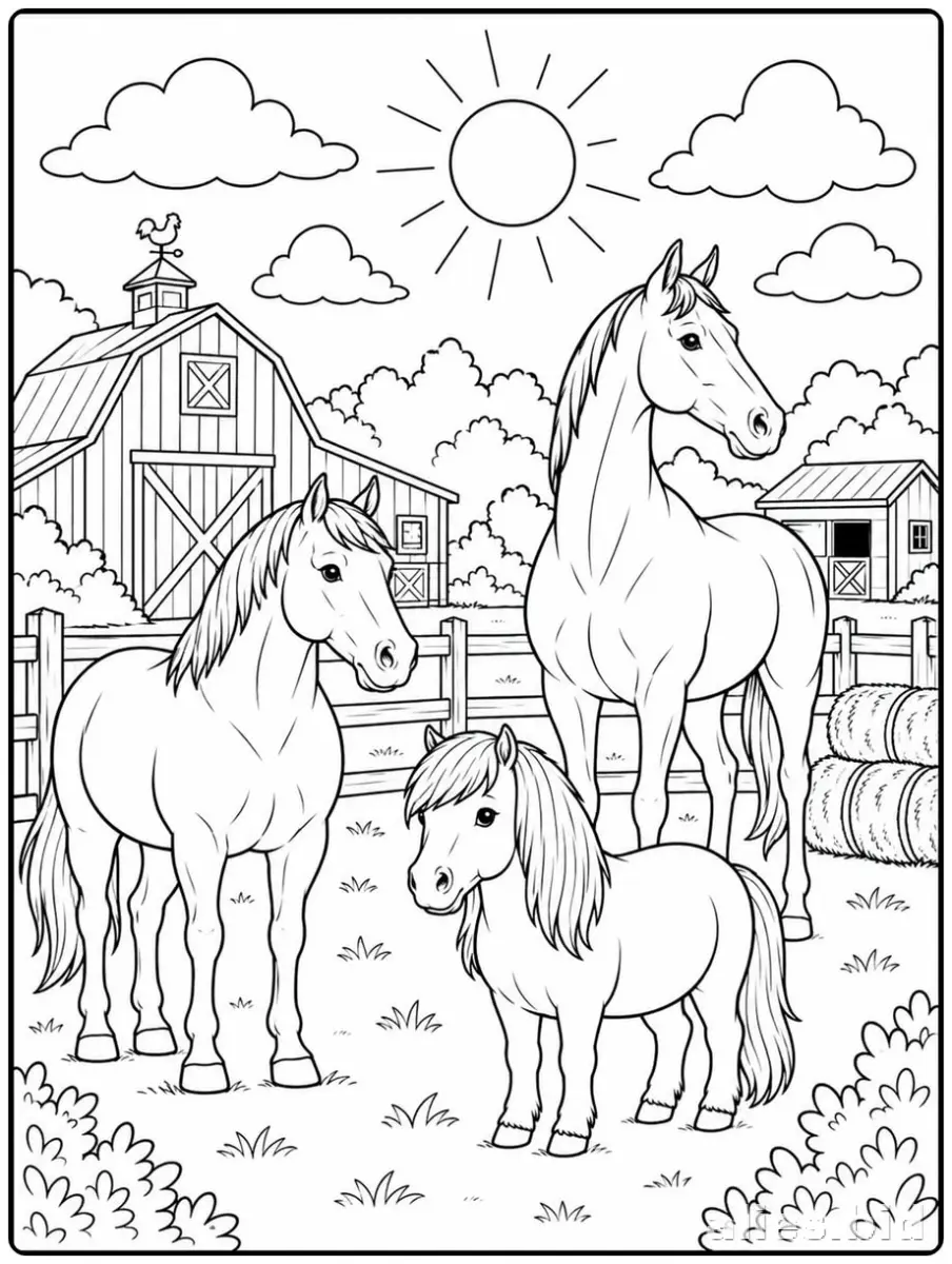 Free Printable Horse Coloring Pages For Kids Free Worksheet #5