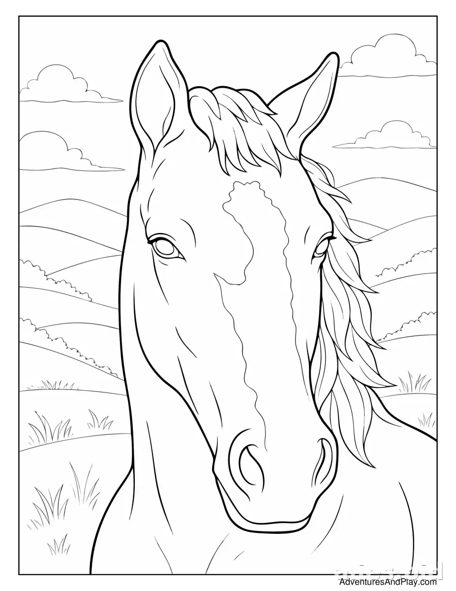Free Printable Horse Coloring Pages For Kids Free Worksheet #3