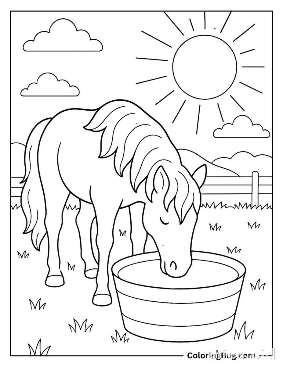 Free Printable Horse Coloring Pages For Kids Free Worksheet #16