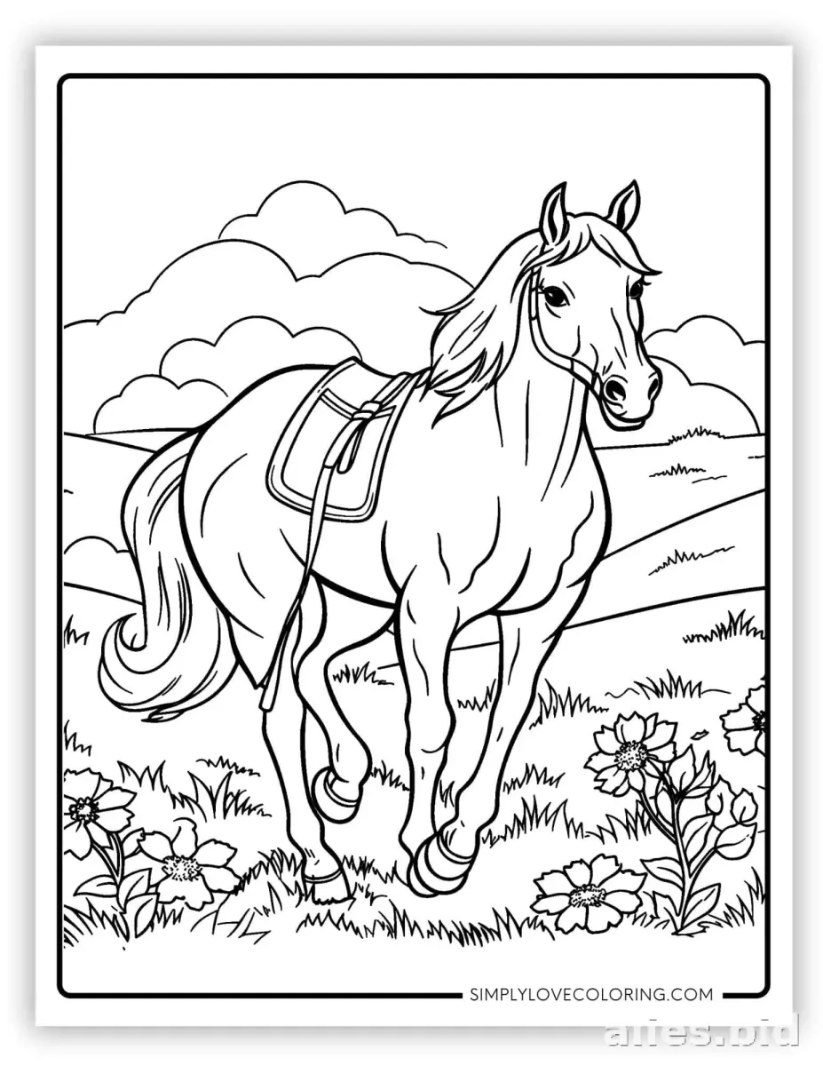Free Printable Horse Coloring Pages For Kids Free Worksheet #22