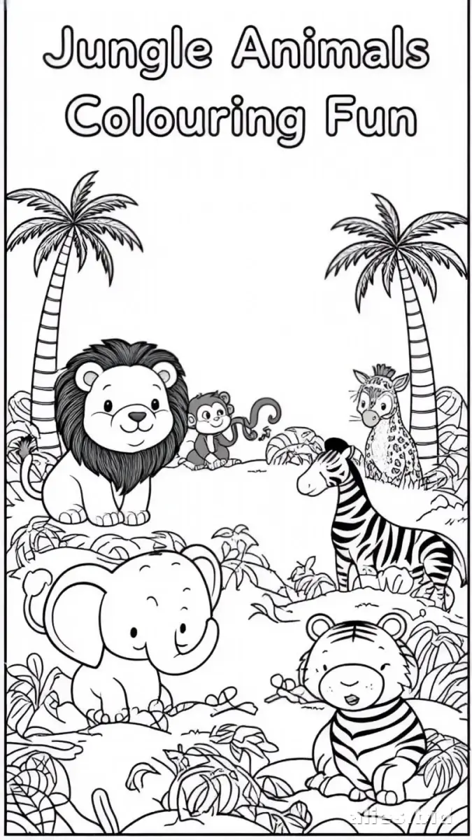 Free Printable Jungle Animal Coloring Pages Free Worksheet #15