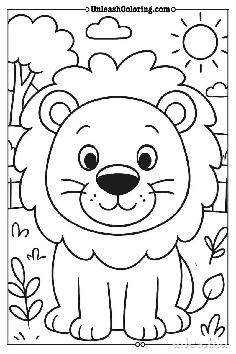 Free Printable Jungle Animal Coloring Pages Free Worksheet #9