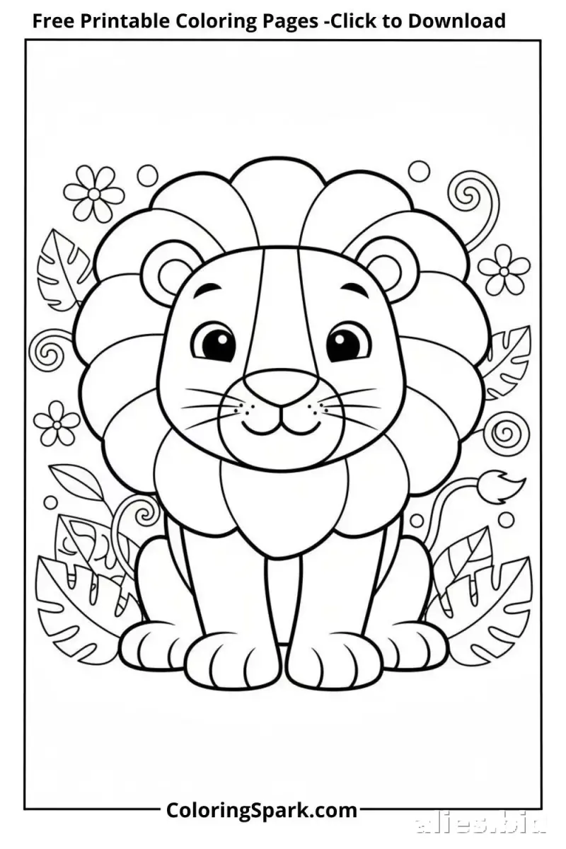 Free Printable Jungle Animal Coloring Pages Free Worksheet #22