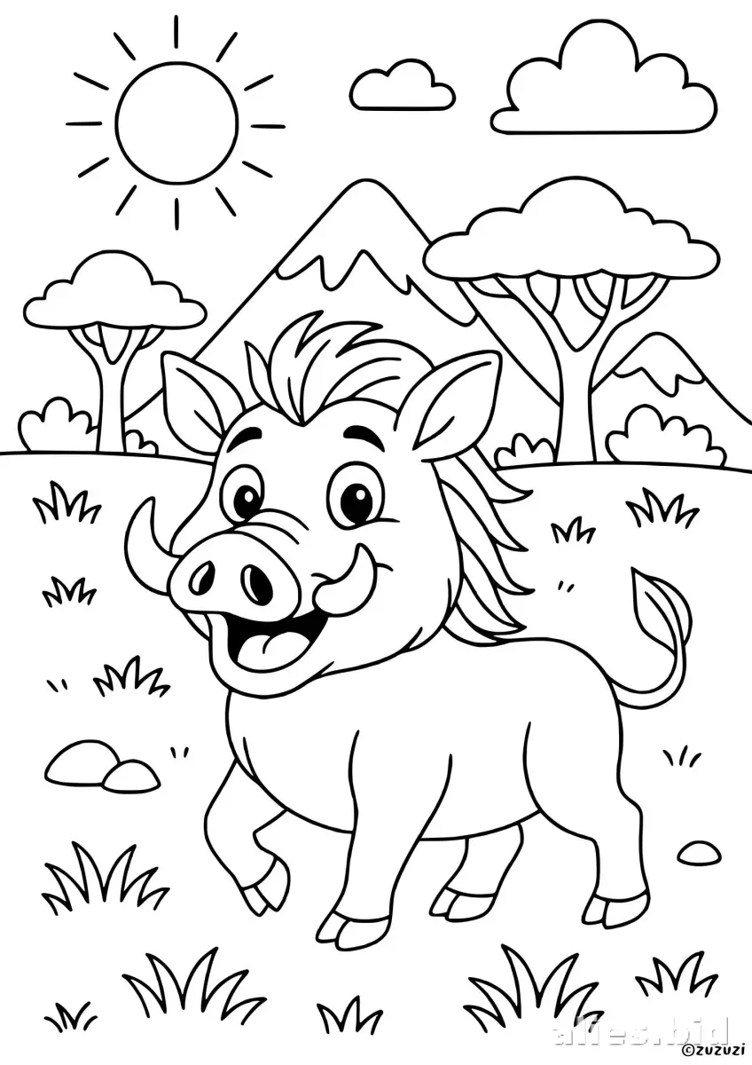 Free Printable Jungle Animal Coloring Pages Free Worksheet #18