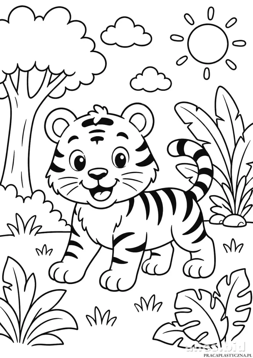 Free Printable Jungle Animal Coloring Pages Free Worksheet #4