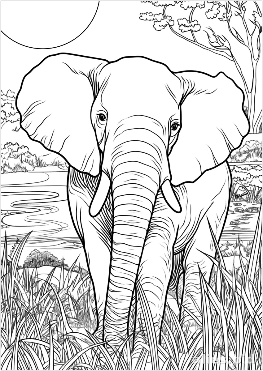 Free Printable Jungle Animal Coloring Pages Free Worksheet #23