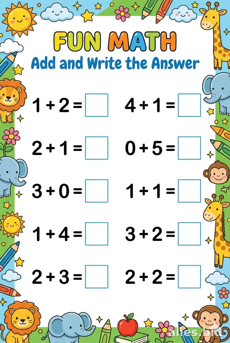 Free Printable Kindergarten Worksheet Free Print #6