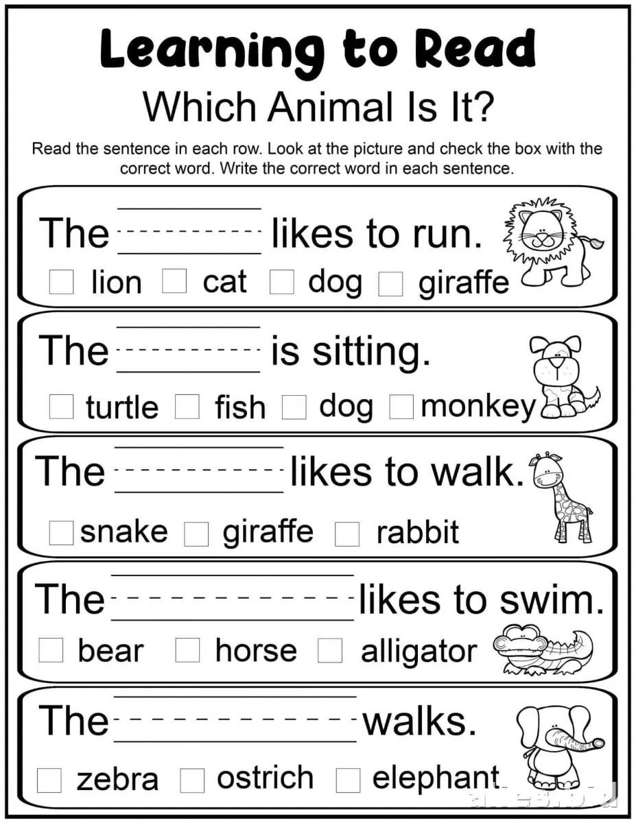 Free Printable Kindergarten Worksheet Free Print #5