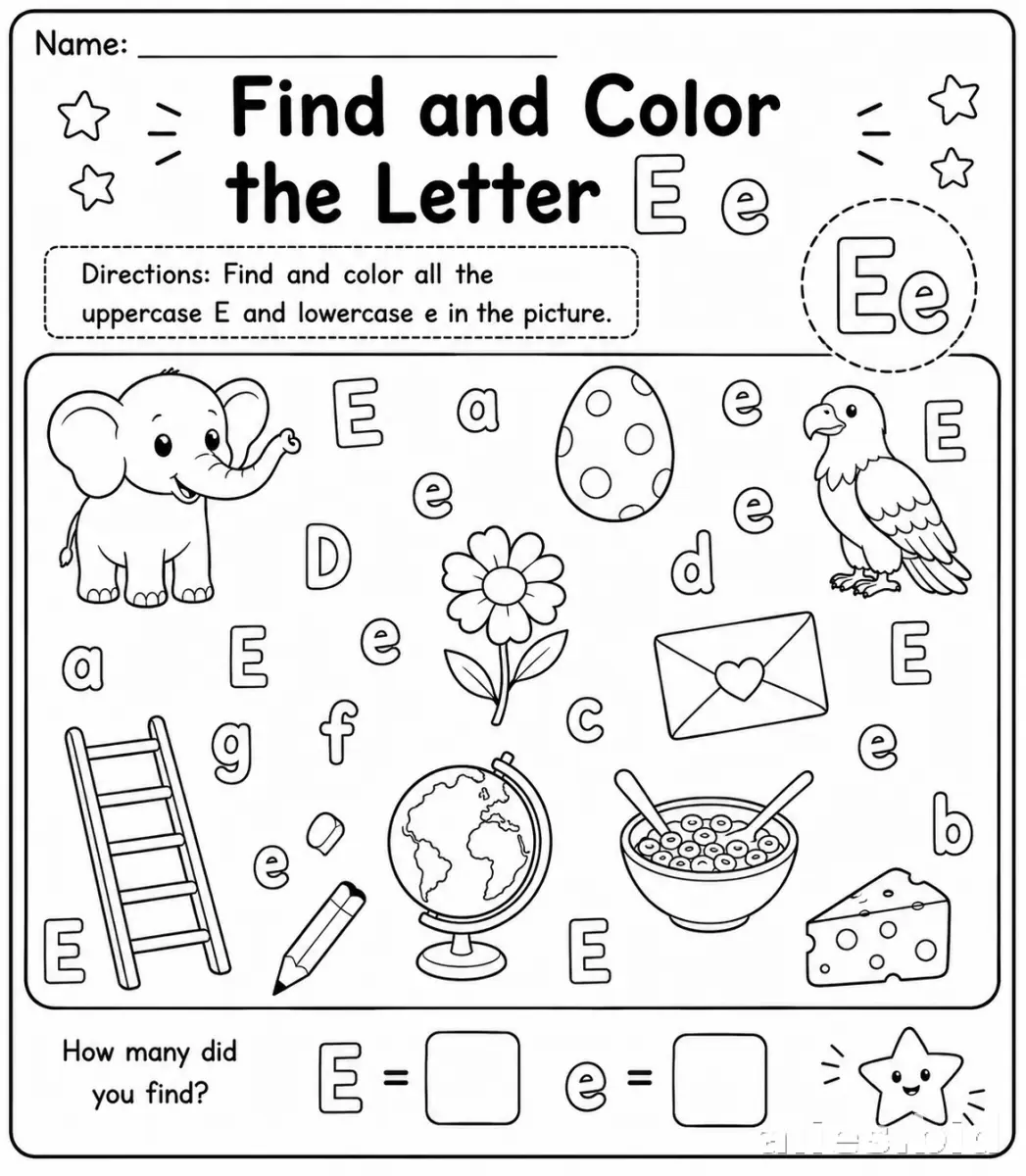 Free Printable Letter Recognition Worksheets For Toddlers #5