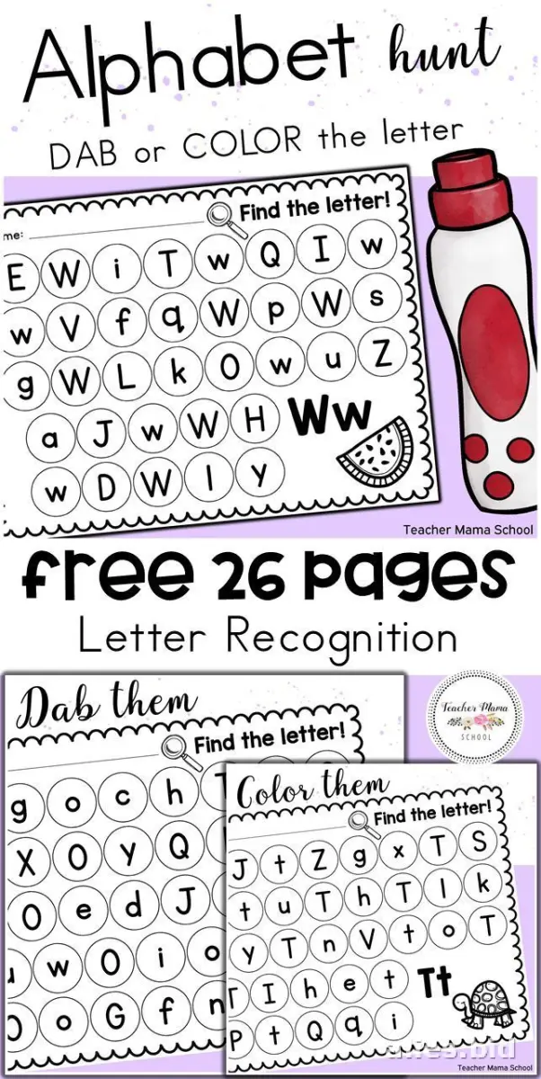 Letter Recognition Worksheets For Toddlers: A Guide for Parents and Educators