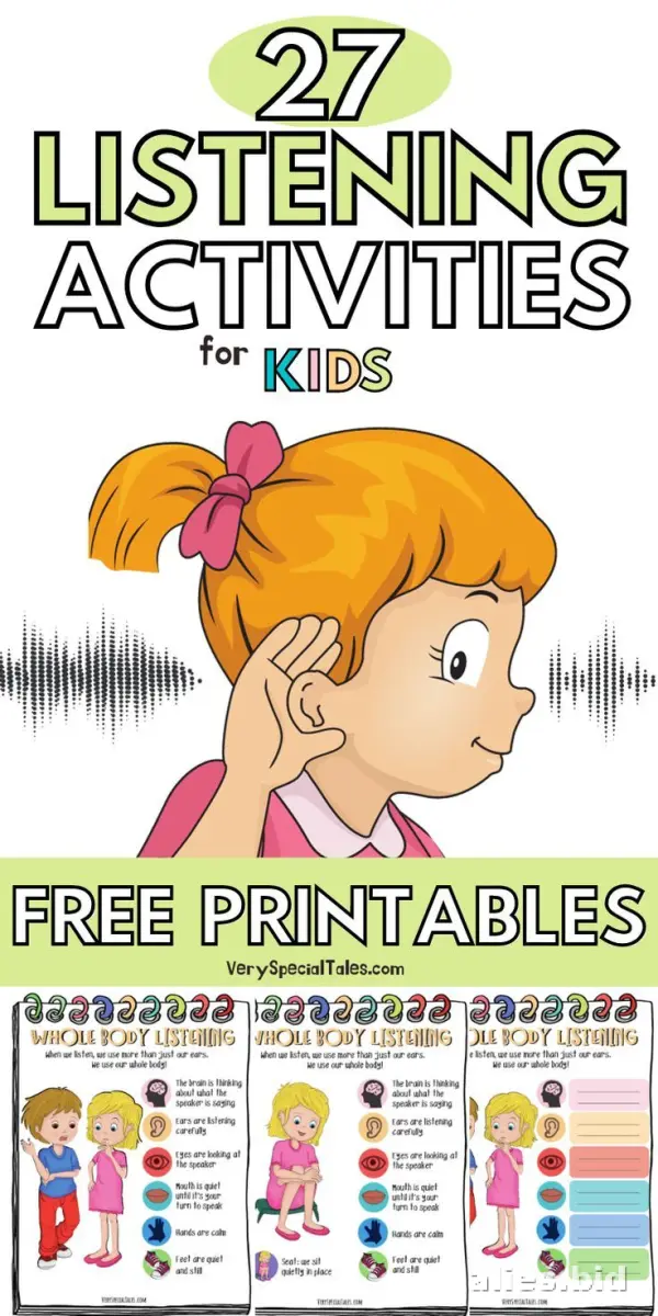 Free Printable Listening Activity Sheet For Kids Worksheet #3