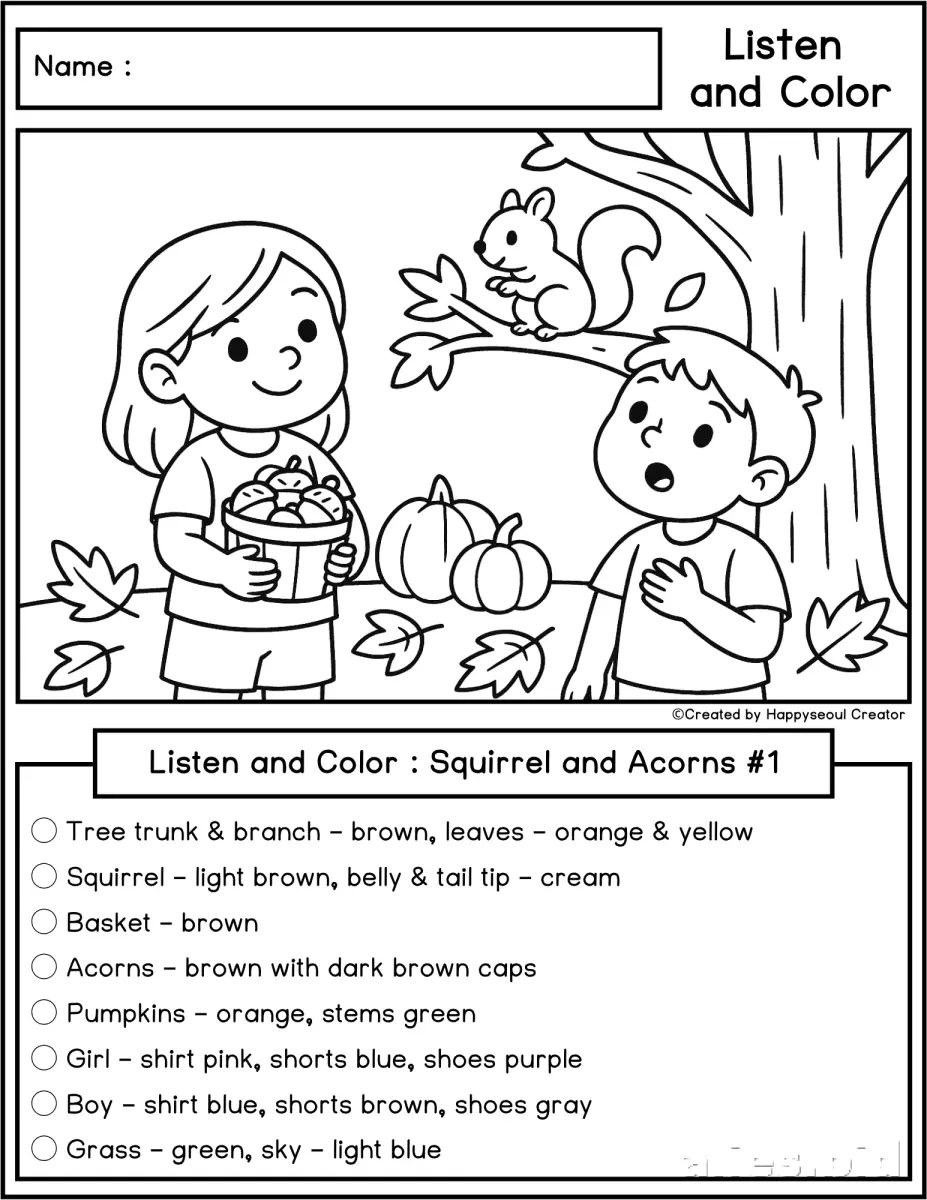 Listening Activity Sheet For Kids Worksheets: A Comprehensive Guide for Teachers and Parents