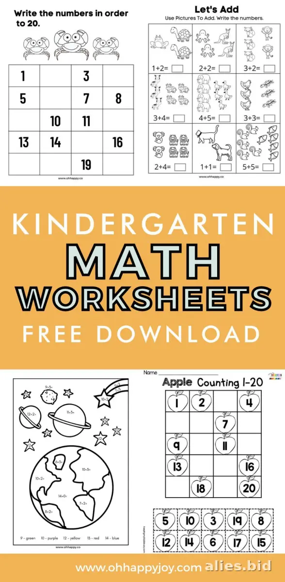 Free Printable Math Activity Sheet For Kids Free Worksheet #13