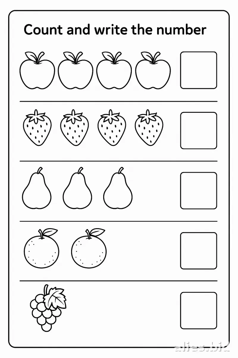 Free Printable Math Activity Sheet For Kids Free Worksheet #3