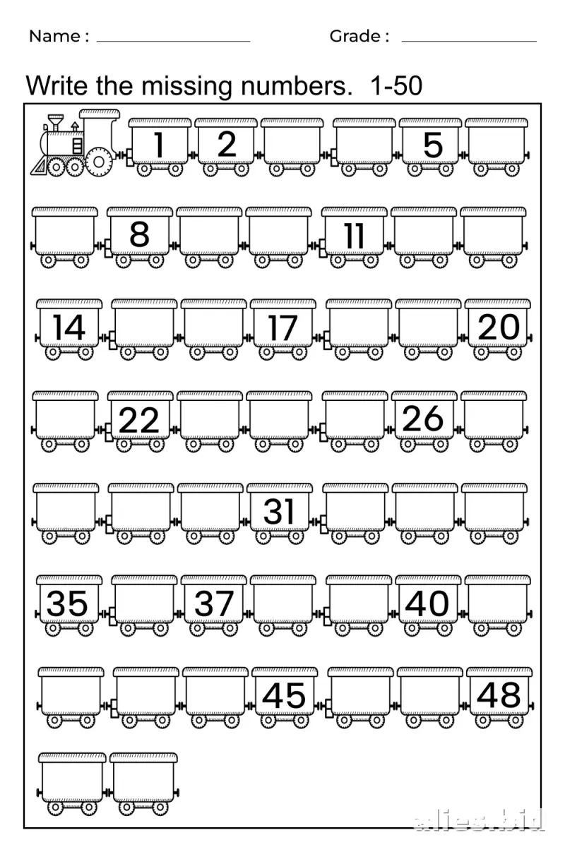 Free Printable Math Activity Sheet For Kids Free Worksheet #14