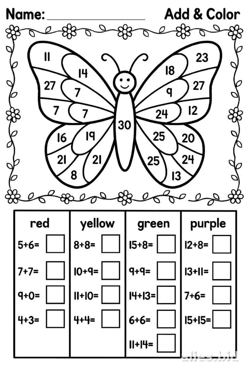 Free Printable Math Activity Sheet For Kids Free Worksheet #5