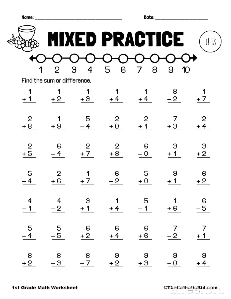 Free Printable Math Activity Sheet For Kids Free Worksheet #9