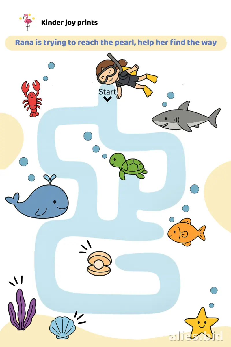 Free Printable Maze Activity Sheet For Children Worksheet #7