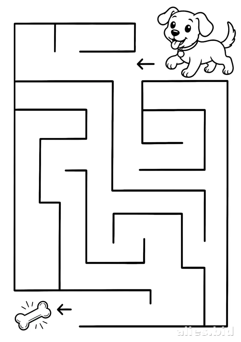 Free Printable Maze Activity Sheet For Children Worksheet #4