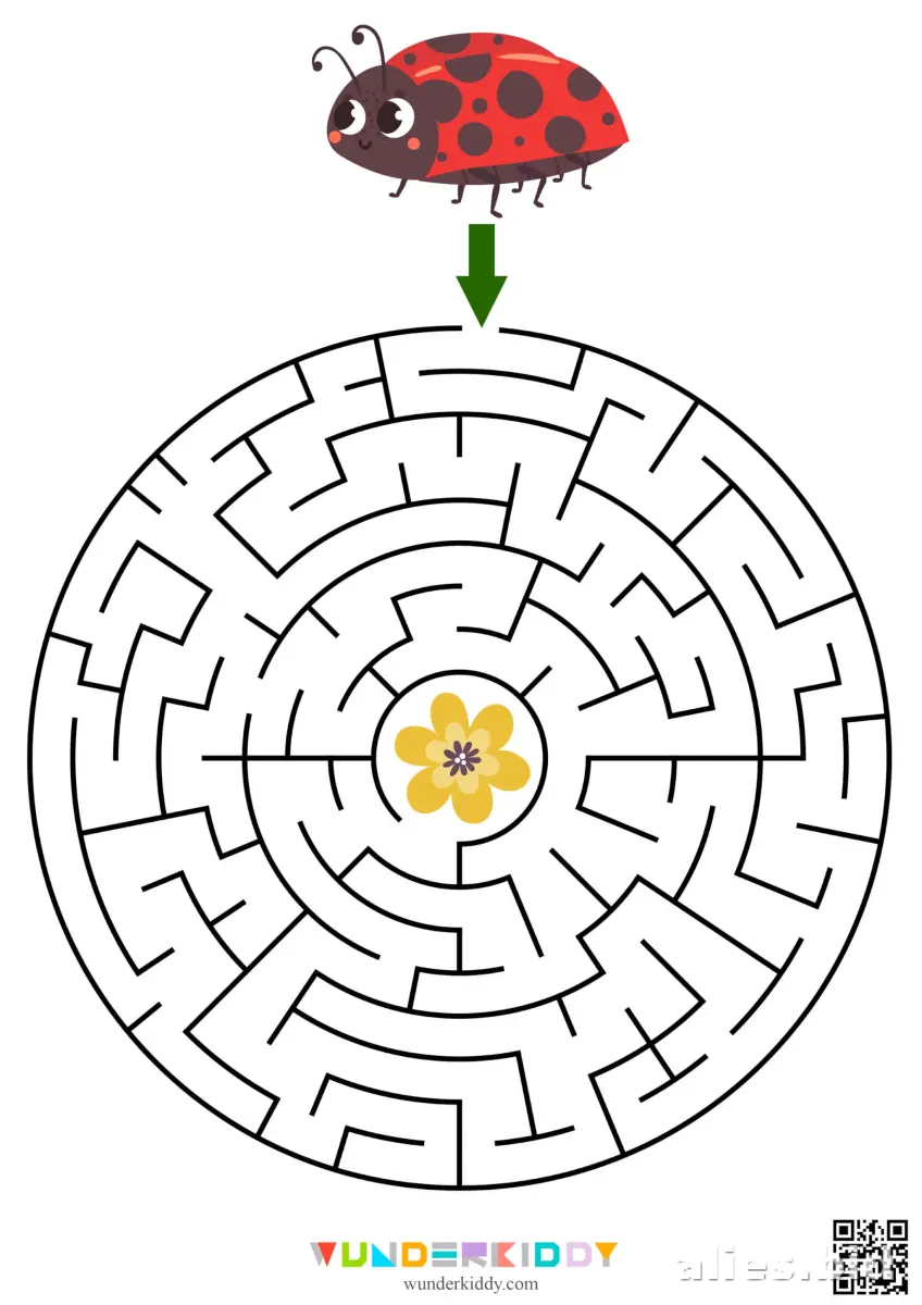 Free Printable Maze Activity Sheet For Children Worksheet #16