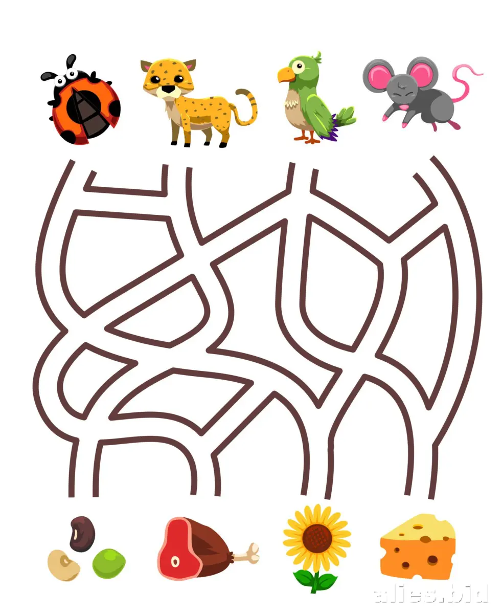 Free Printable Maze Activity Sheet For Children Worksheet #11